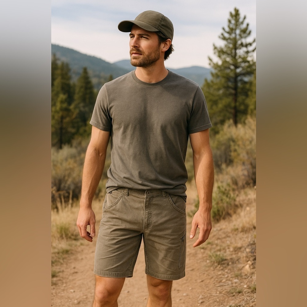 KÜHL Men’s Vintage Patina Dye Canvas Shorts – Sz 40 (Excellent Condition)